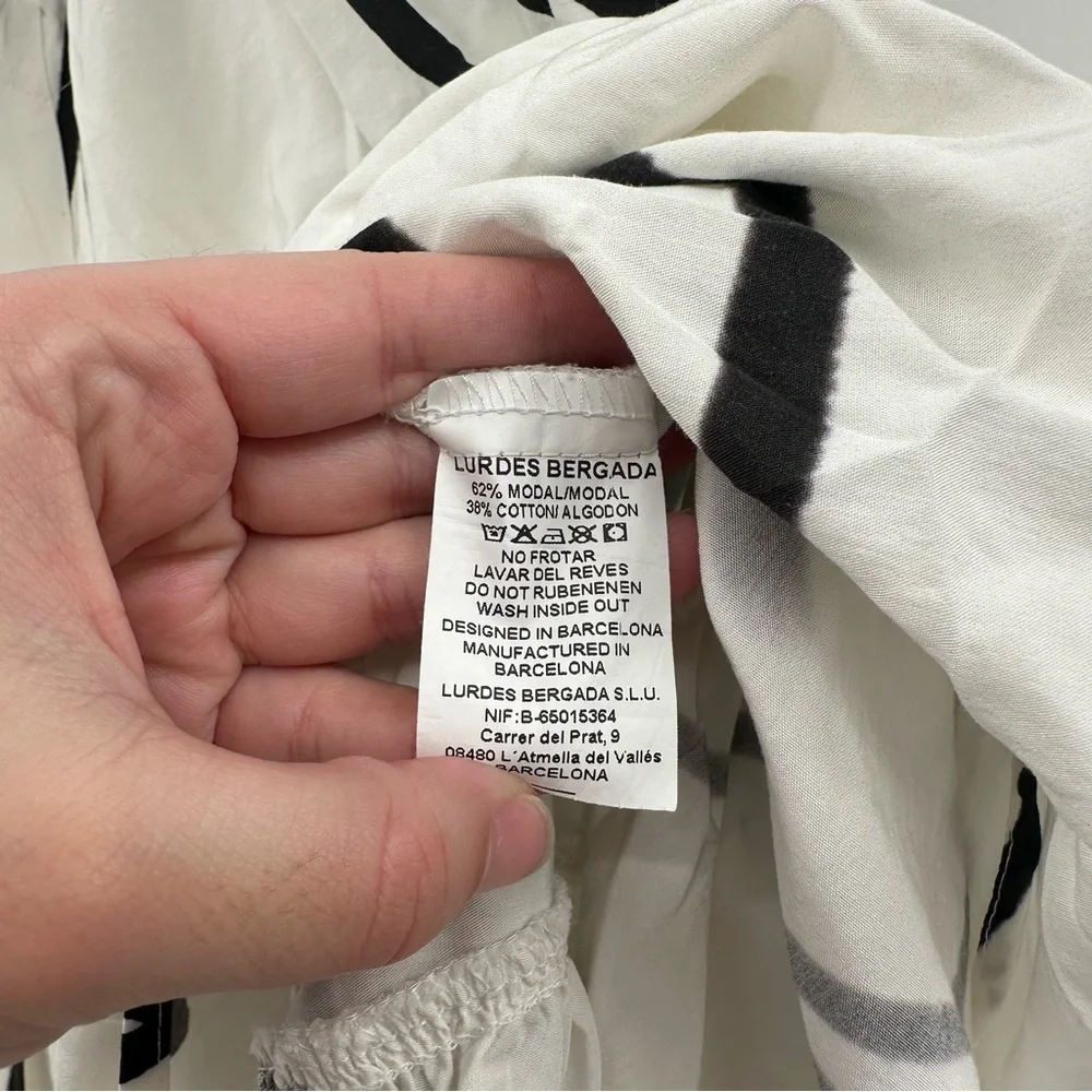 Lurdes Bergada Lagenlook Oversized High Low Art to Wear Tunic Dress Size Small - Picture 4 of 6